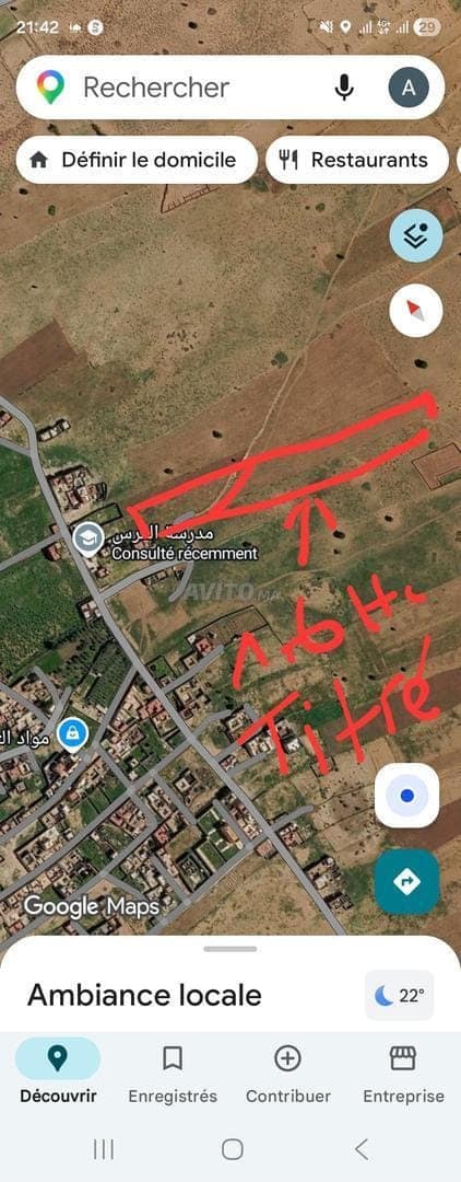 Terreno di 1,6 Hct in vendita situato a Elmers Route Tiznit
