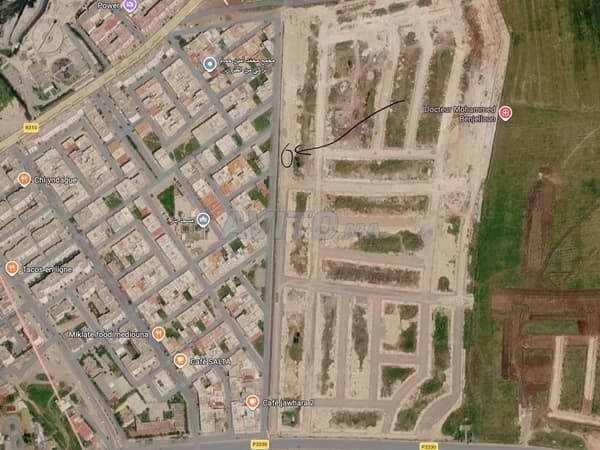 Prachtig perceel aan weg van 30 meter in Médiouna