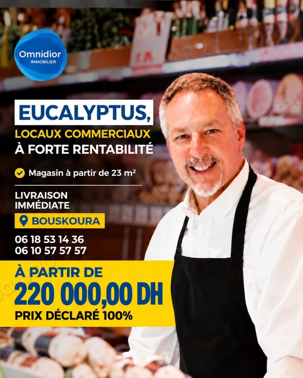 Votre local commercial à Bouskoura dès 220 000 DH