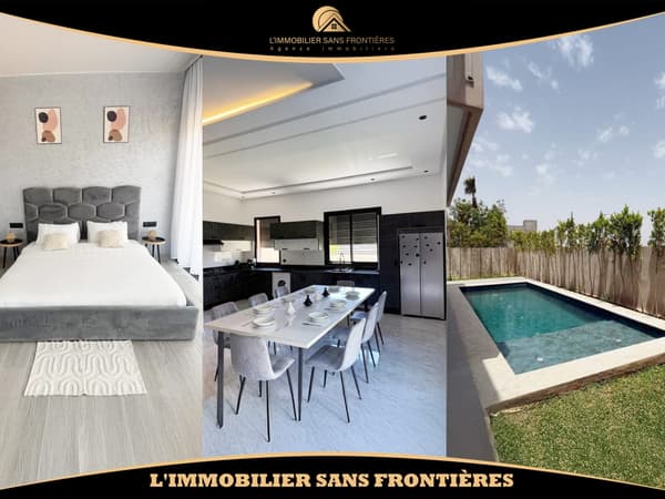 Villa meublée VNA à vendre – 400 m² – Piscine privée, Route de Fès km 9, Marrakech