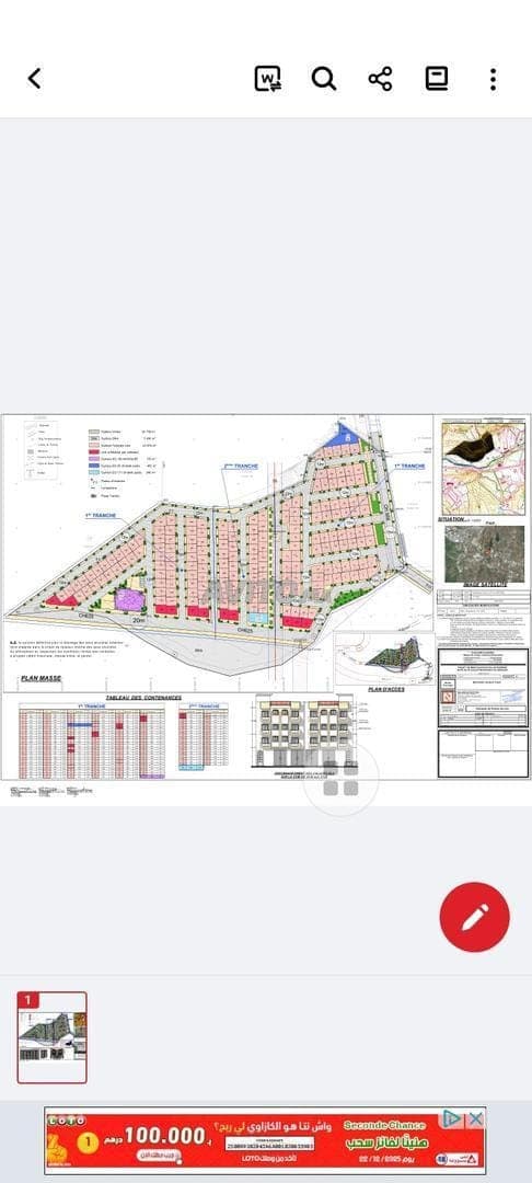 Terrein met 2 gevels van 120 meter, garage, 3 kavels