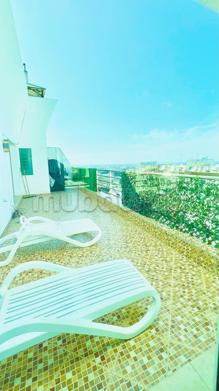 Penthouse te huur Haut Agdal zonder tegenoverliggende gebouwen