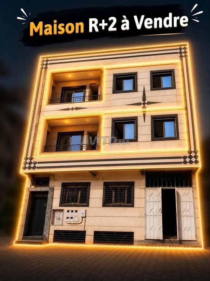 MAISON R2 À VENDRE Lotissement Al Montazah Meknes