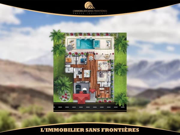 Terrain à vendre à Route de l’Ourika km 17, Marrakech — Autorisation de Construire — 2…