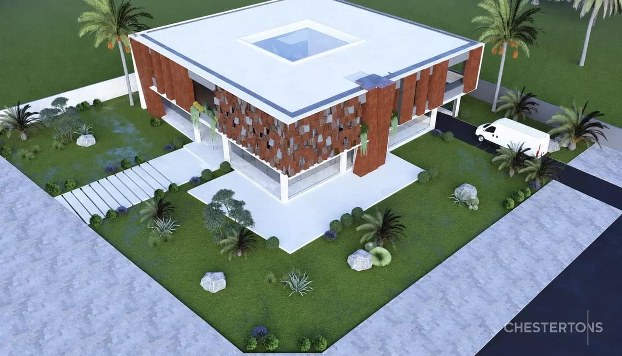 Terrain d'angle autorisé pour Commerce ou bureaux
