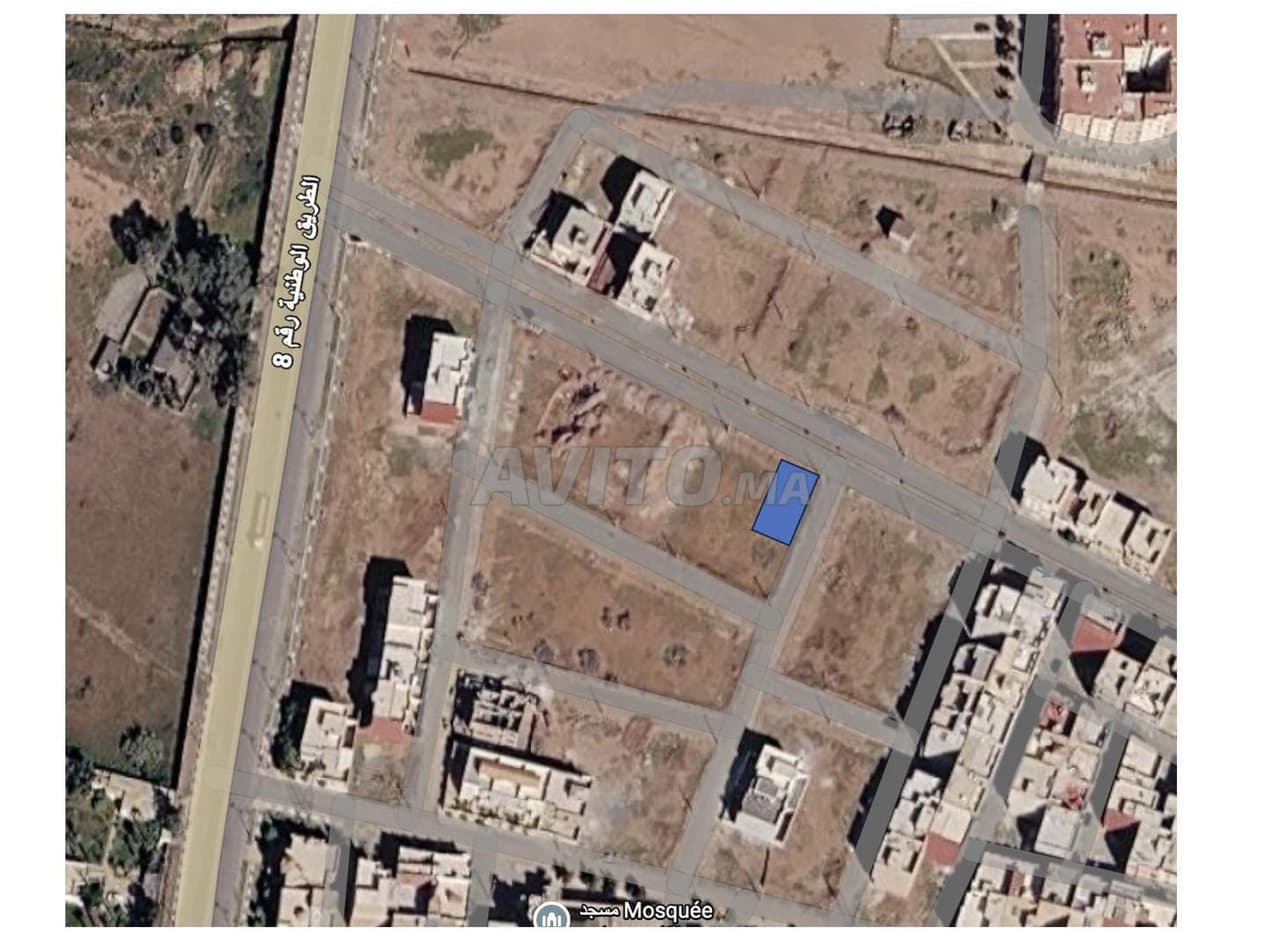 TERRAIN À VENDRE – 288 m² LOTISSEMENT BOUSTAN