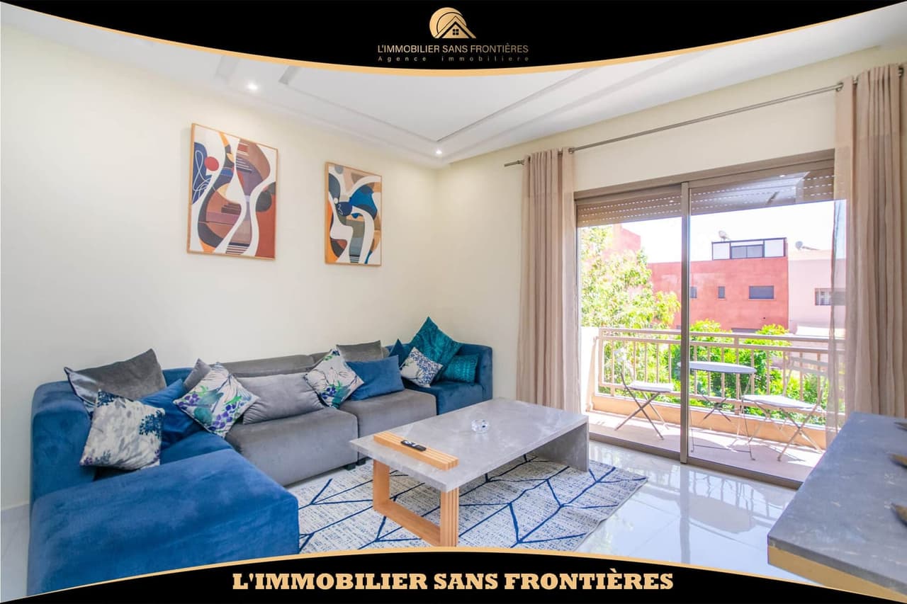 Appartement meublé à louer à Targa, 103 m², Marrakech
