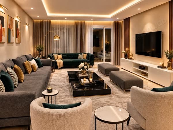Location d'un appartement à Riyad. 4 pièces confortables. Terrasse et ascenseur