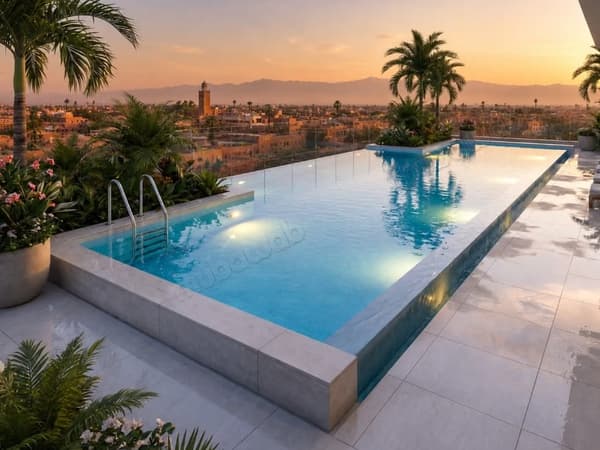 Luxuswohnung Rooftop, Pool, Jacuzzi, Sauna