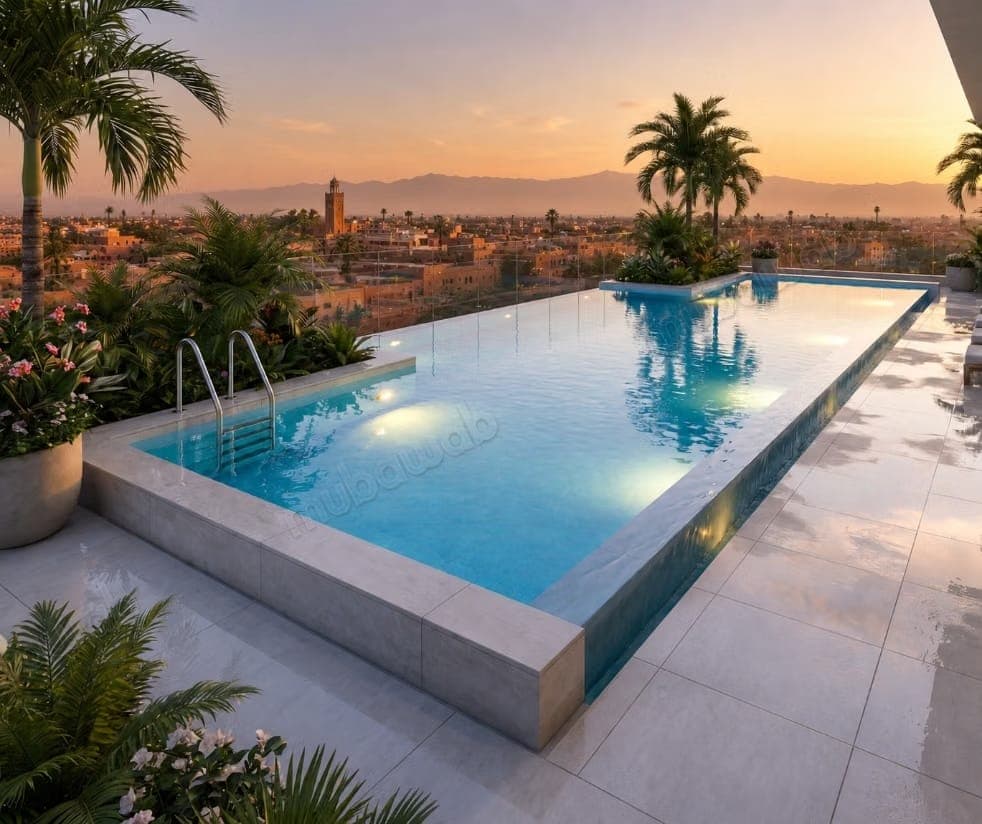 Luxuswohnung Rooftop, Pool, Jacuzzi, Sauna