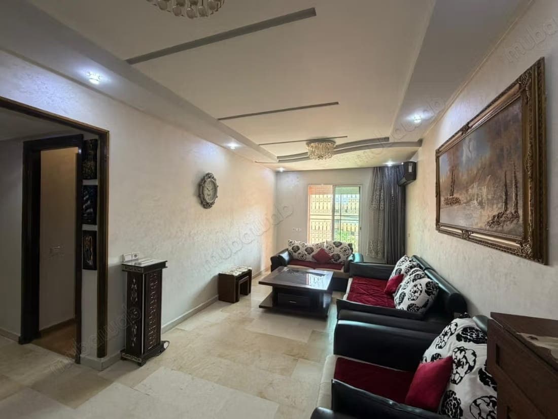 Furnished 2-bedroom apartment with living room in Guéliz