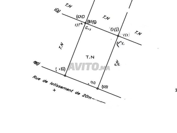 terrain zone immeuble R4 façade 14 m