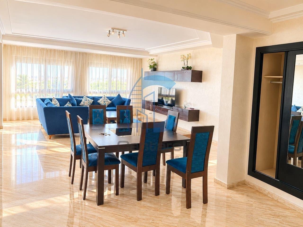 ALQUILER: APARTAMENTO AMUEBLADO DE 206 M² EN PALMIER