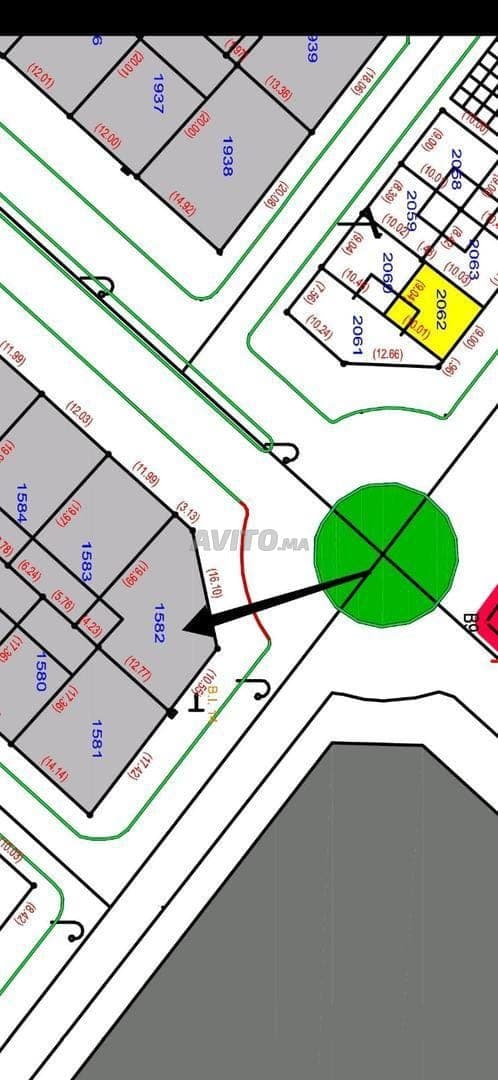 Terrain équipé de 266m² à Sidi Abdallah
