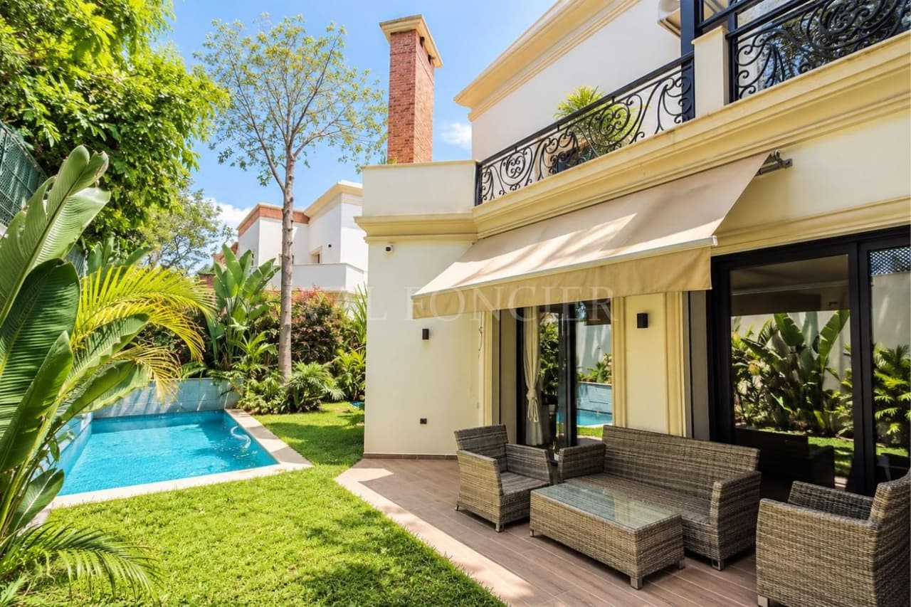 Rental Beautiful furnished villa 5 bedrooms with pool Californie, Casablanca