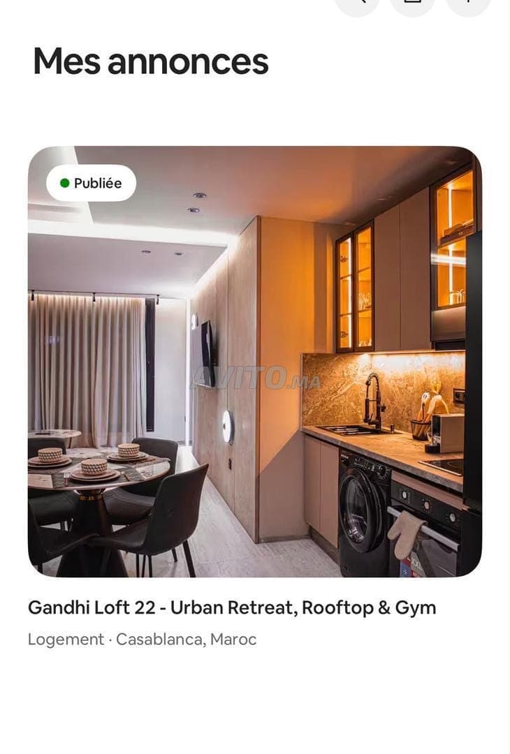 Studio Ghandi à louer 45 m² à Casablanca