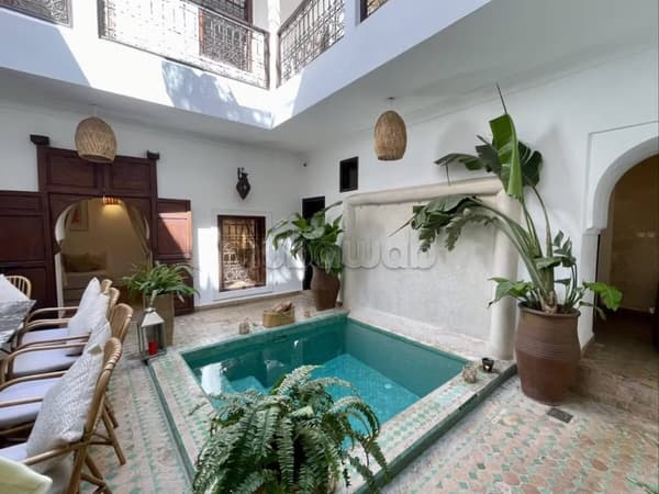 Maison d'hôtes 5 ch avec sdb Bassin Hammam Riad Laarous