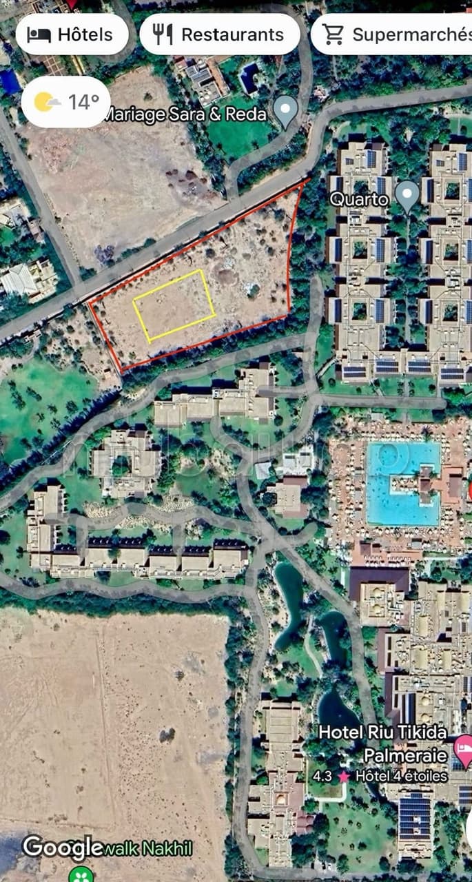 Mooi perceel SA2 met waterput in de Palmeraie