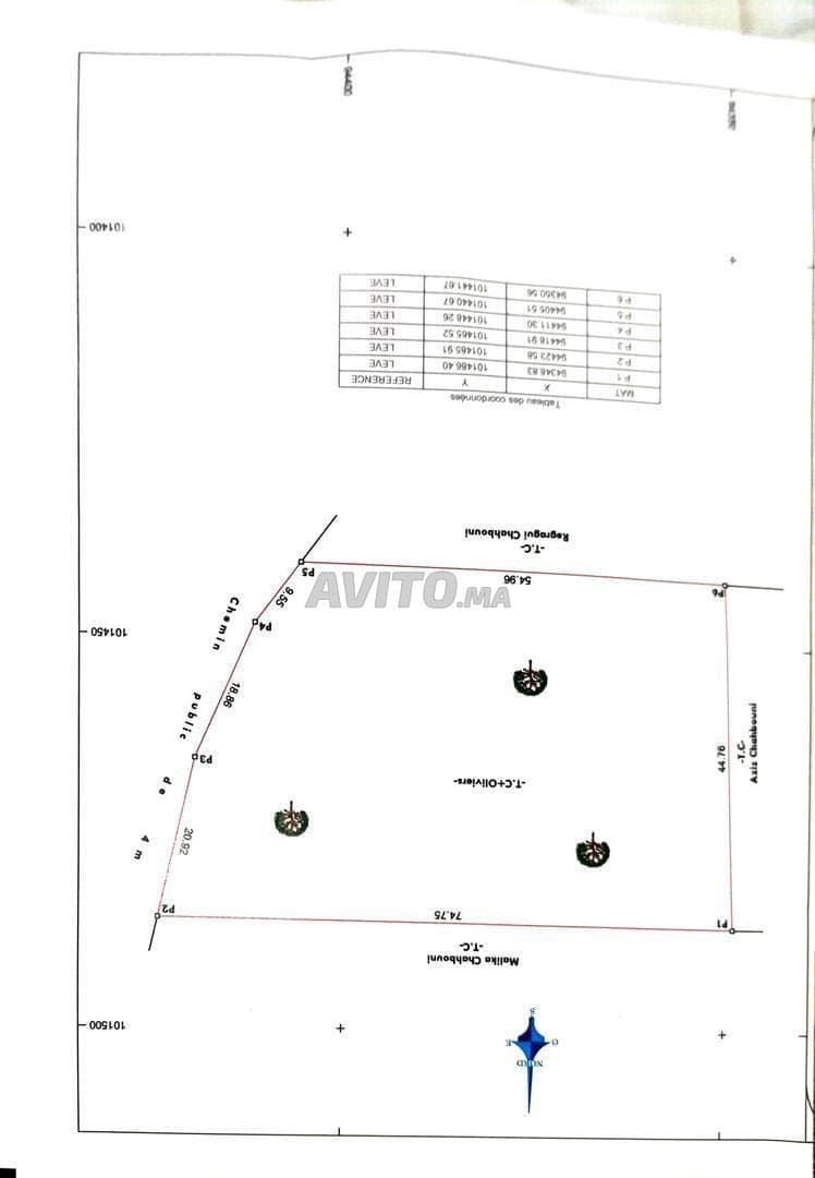 Grundstück zu verkaufen in Ida Ougerd, 3000 m²