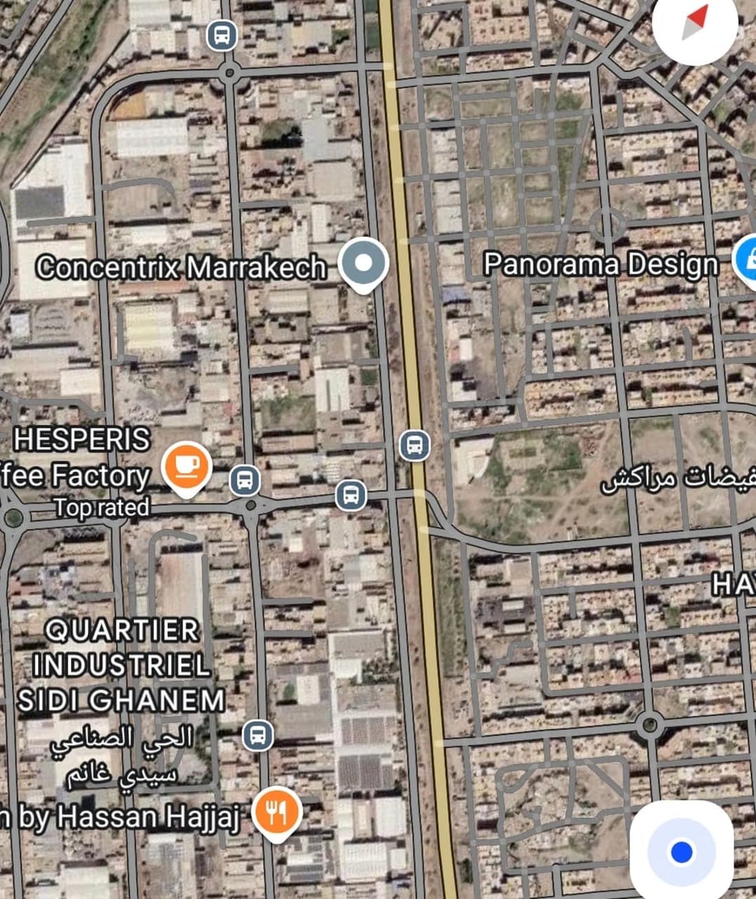 Commercial 1200m R2 Fini à Route de Safi Marrakech
