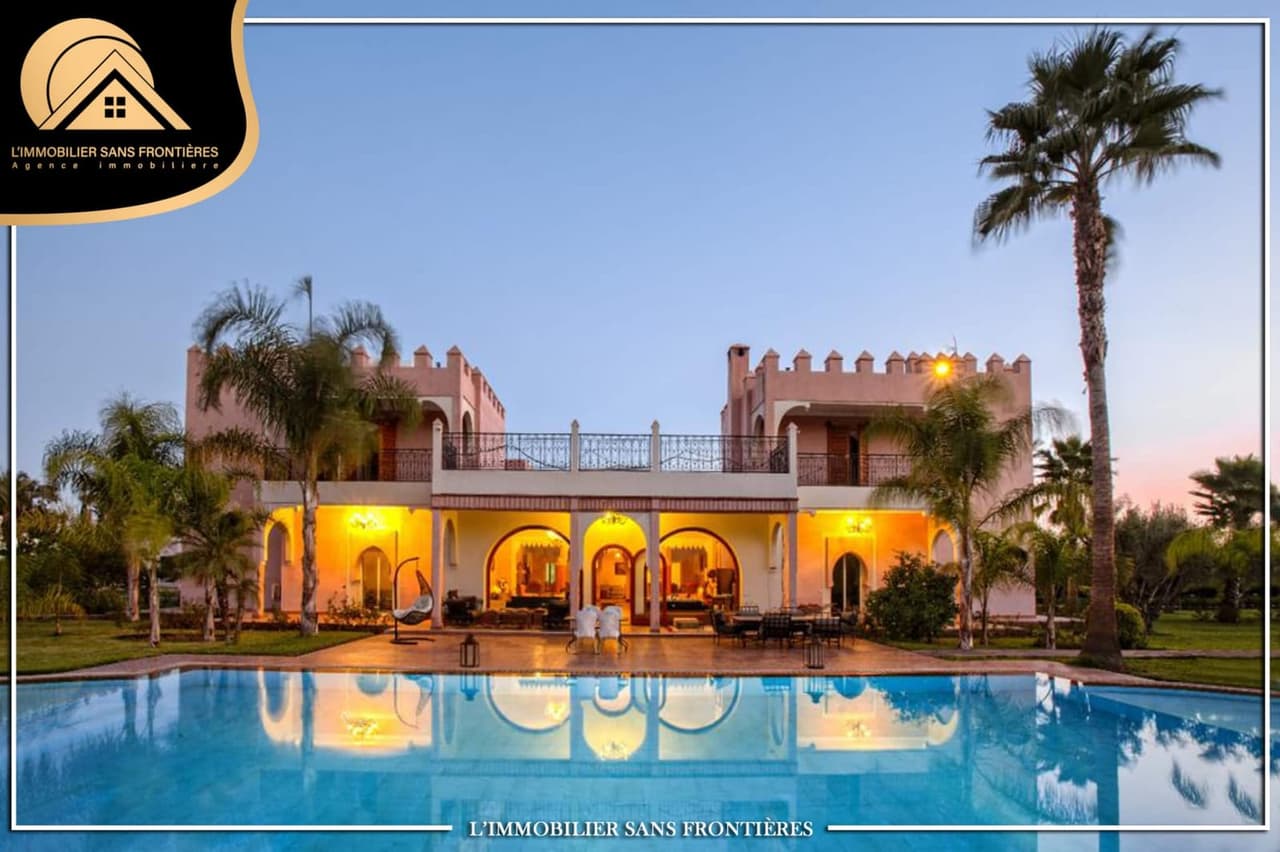 Maison d’hôtes meublée à vendre à Route de Fès km 8, 10000m², Marrakech