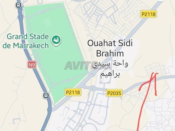 Terrain de 100m² dans le douar Ben Rahmoun