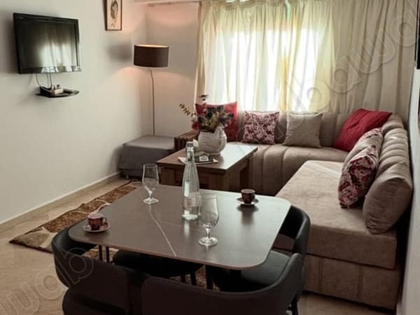 Appartement meublé 1 ch 4ème étage plein guéliz