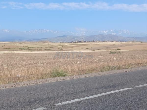Terrain 2750 M2 sur goudron route Amizmiz Km22