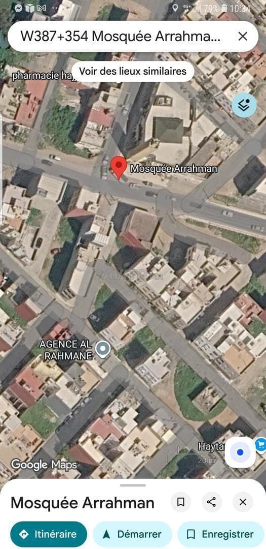 أرض مملوكة 144 م²، منطقة سكنية، وفاق تمارة