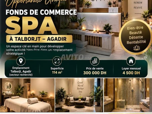 Fondo de comercio de spa en venta