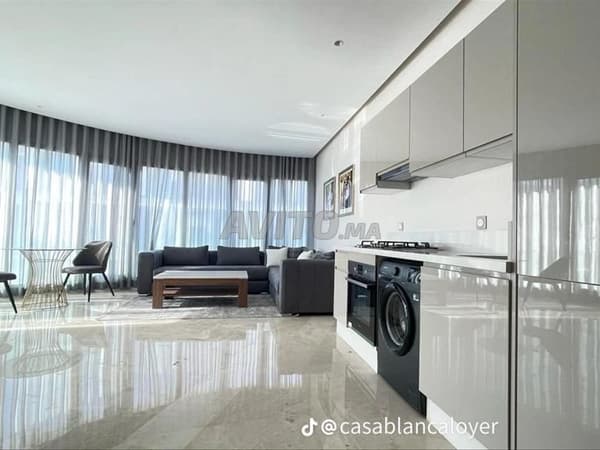 Studio meublé à louer 58 m² à Casablanca