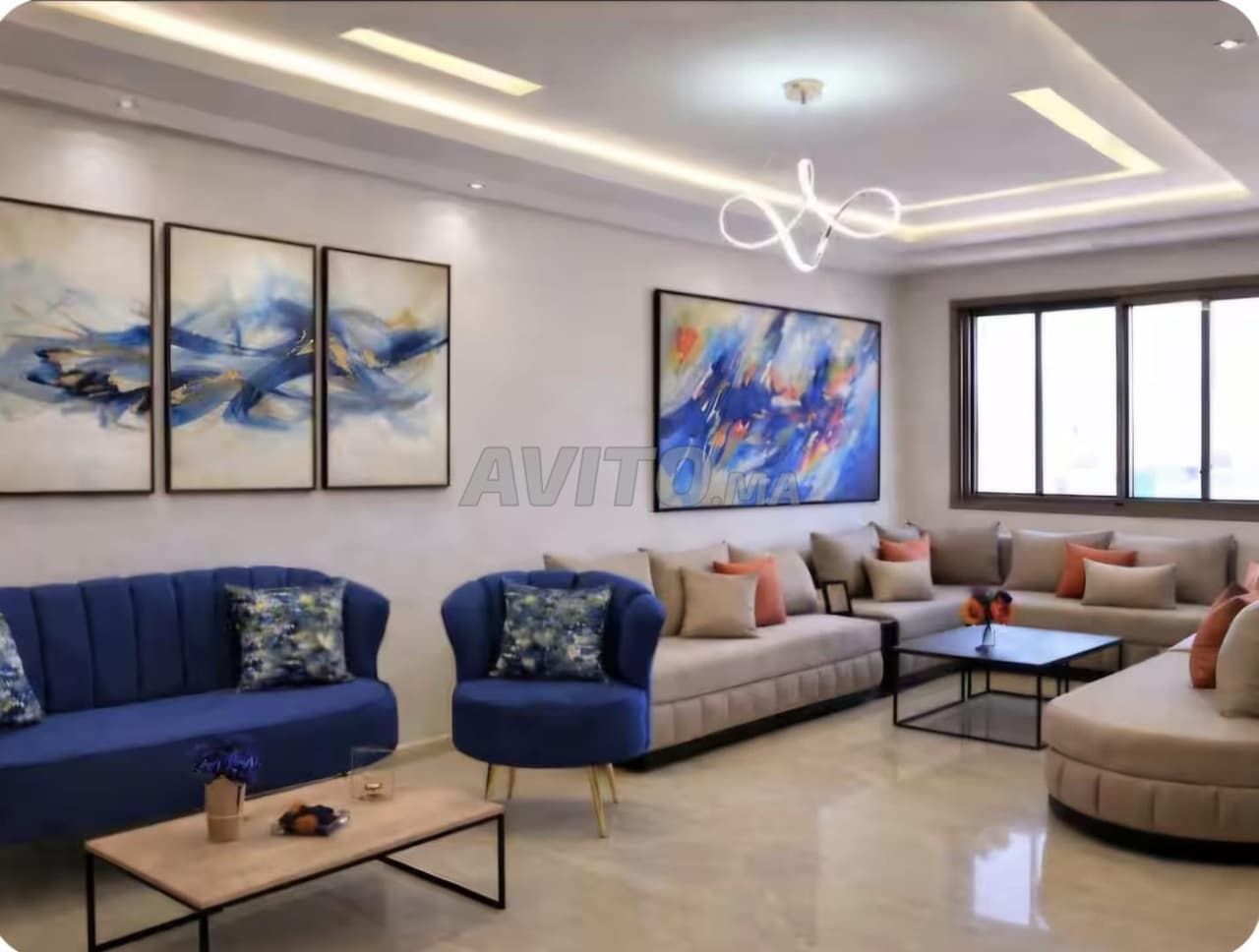 Appartement de luxe à louer à 10min de la corniche