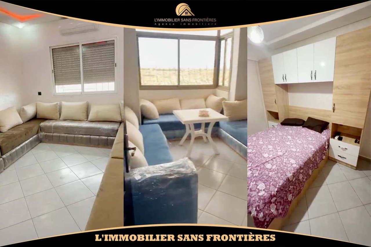 Gemeubileerd appartement van 53 m² Route d’Amizmiz – 2 slaapkamers, terras, airconditioning en…