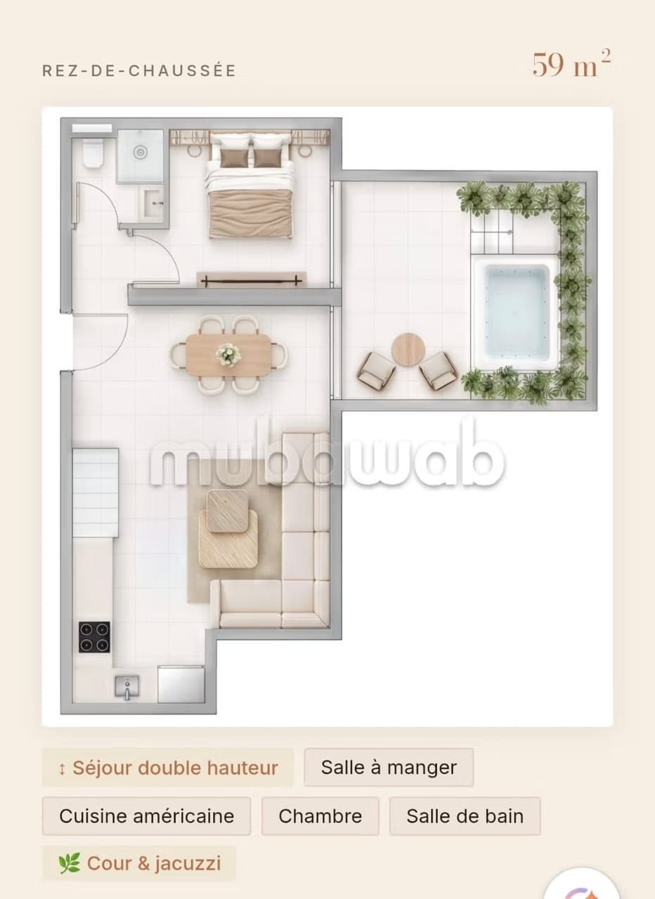 Prachtige Duplex te Koop 3 Slaapkamers Guéliz