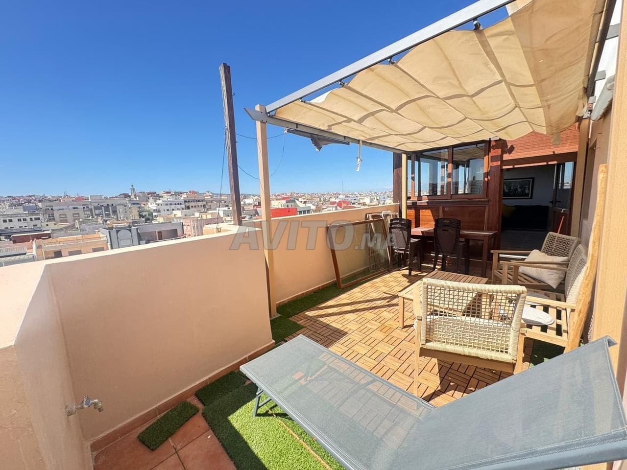 Furnished apartment for rent, with terrace