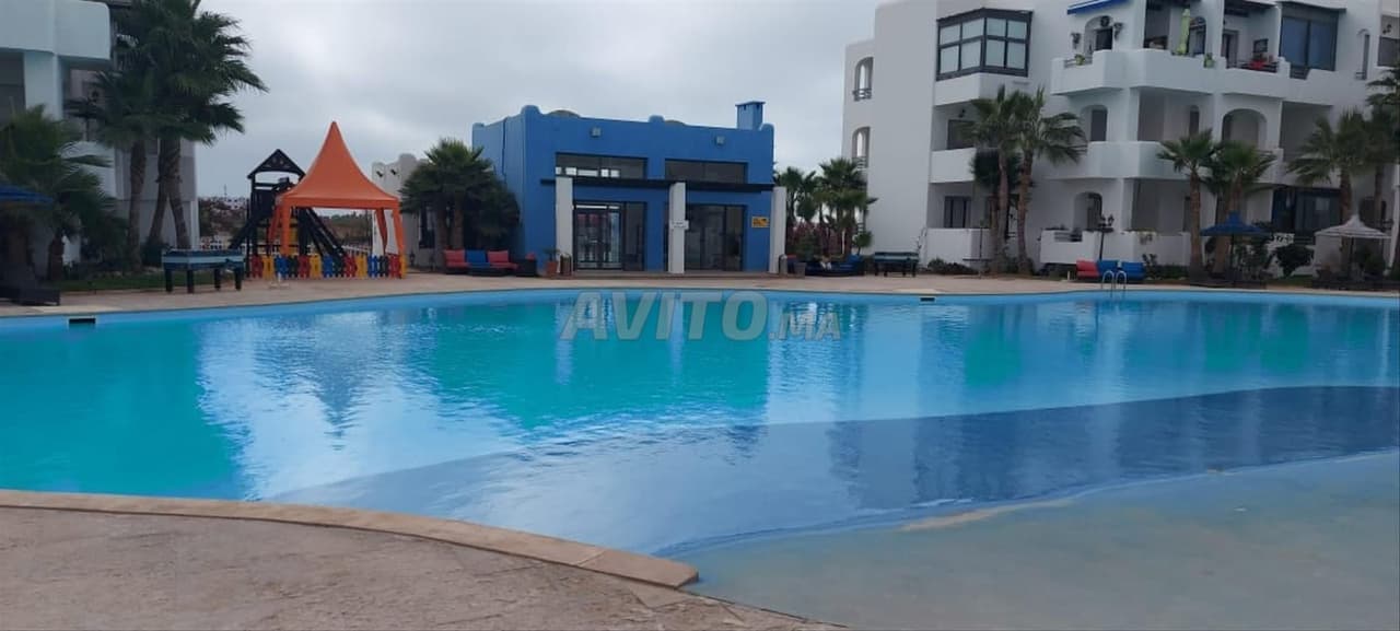 Bel appartement à Mansouria vue sur piscine