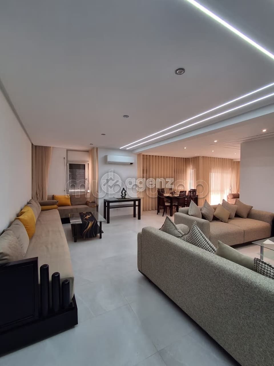 Appartement te huur 200 m², 3 slaapkamers Racine Casablanca