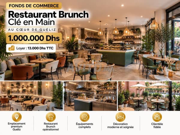 Restaurant Brunch Clé en Main au Cœur de Gueliz