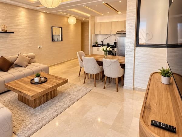 Moderne appartement meublé à louer en plein cœur de Guéliz