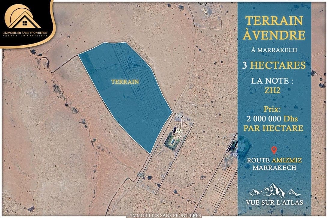 Terrain à vendre — ZH2 – Route d’Amizmiz, Marrakech