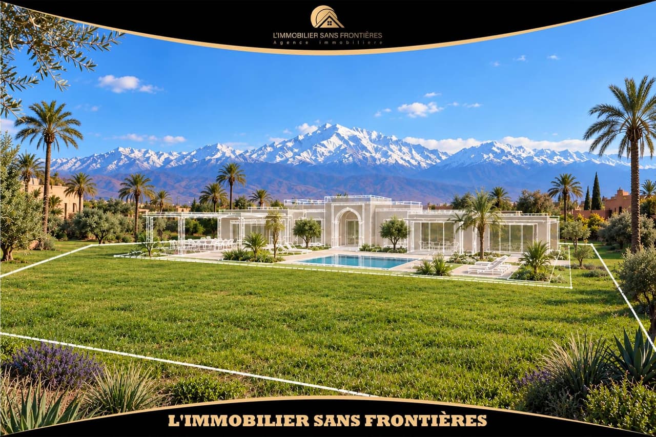 Terrain titré de 2 300 m² à Belaaguide, Note HE2 pour projet de villa ou maison d’hôtes