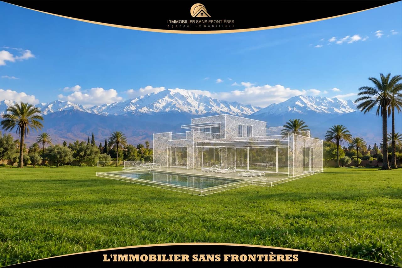 Titled land of 1 ha 135 m² with validated building permit – Route d’Amizmiz