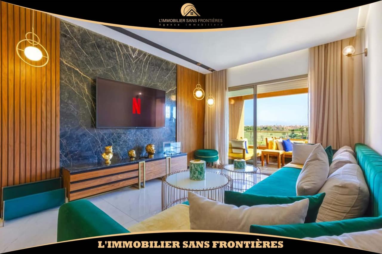 Appartement meublé à vendre à Prestigia, Marrakech — Piscine collective — 100 m²