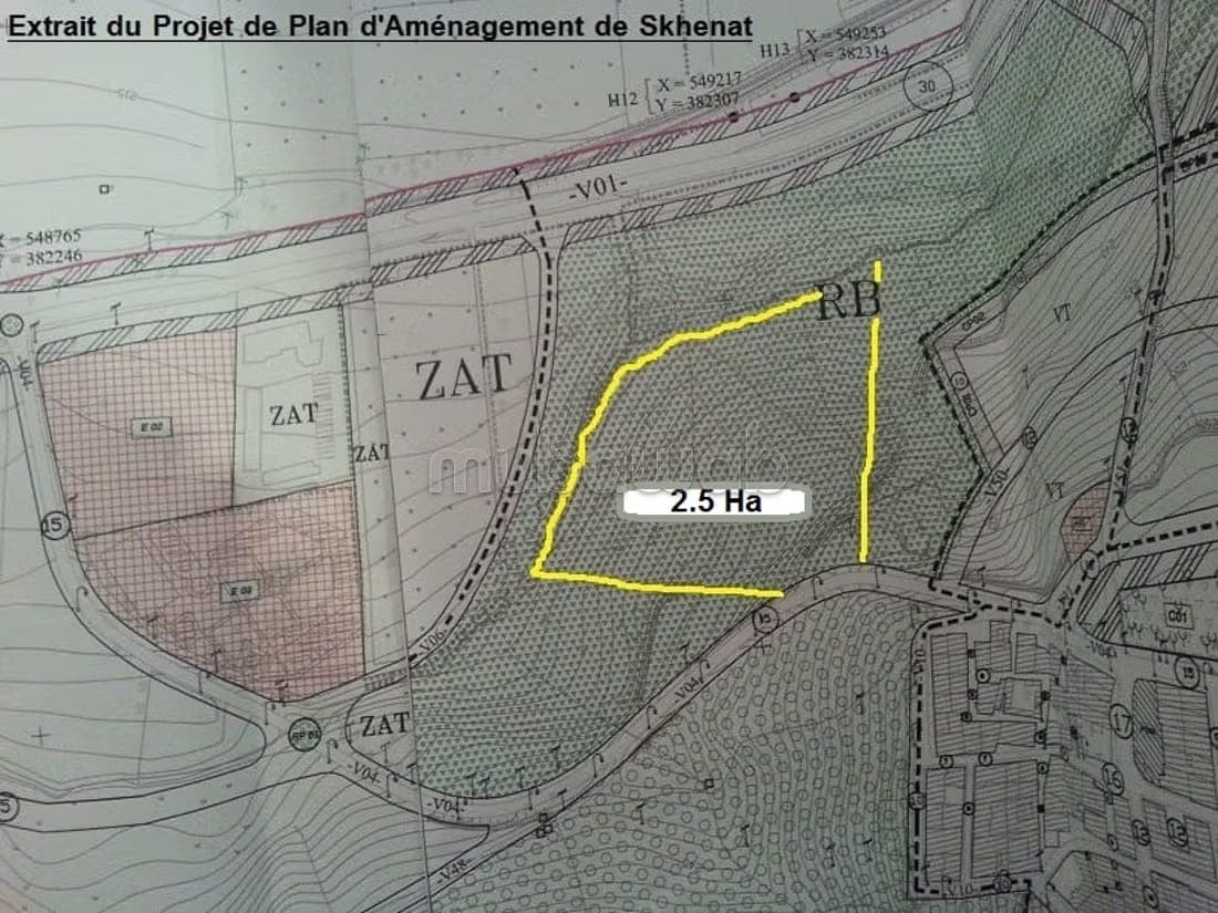 Terrain de 2.5 Ha Sidi Harazem Fès