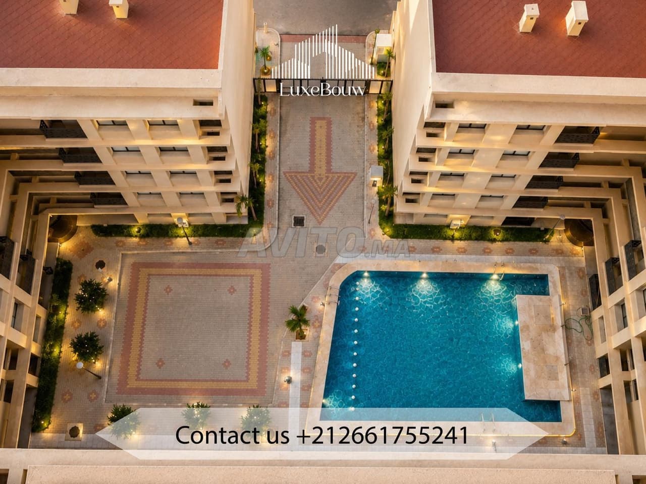 Appartements avec piscine à Tétouan 2 ou 3 CH