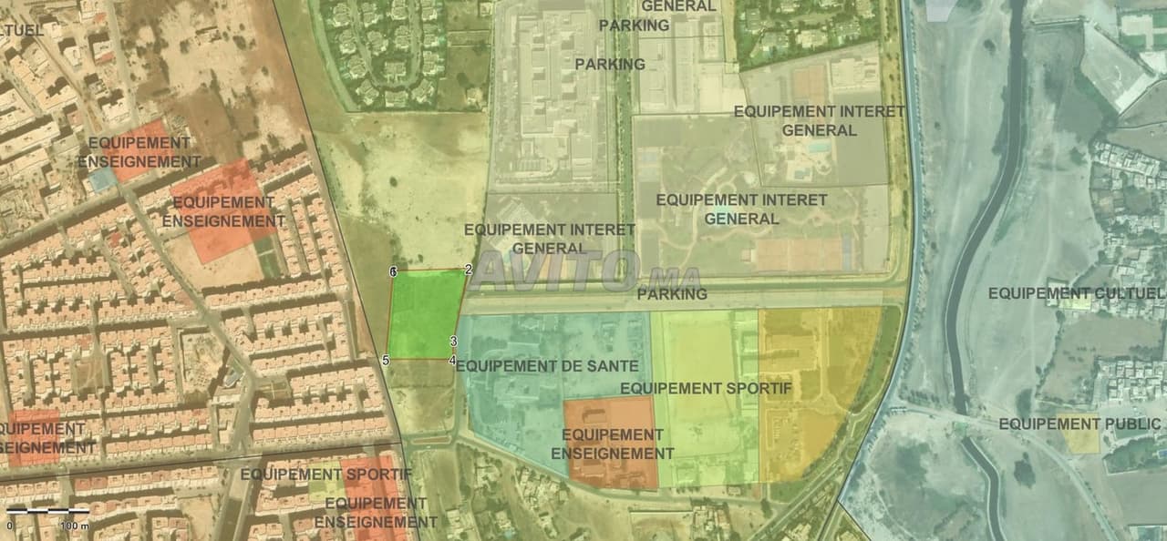Grundstück mit Titel über 9.049 m² in Bouskoura Ville