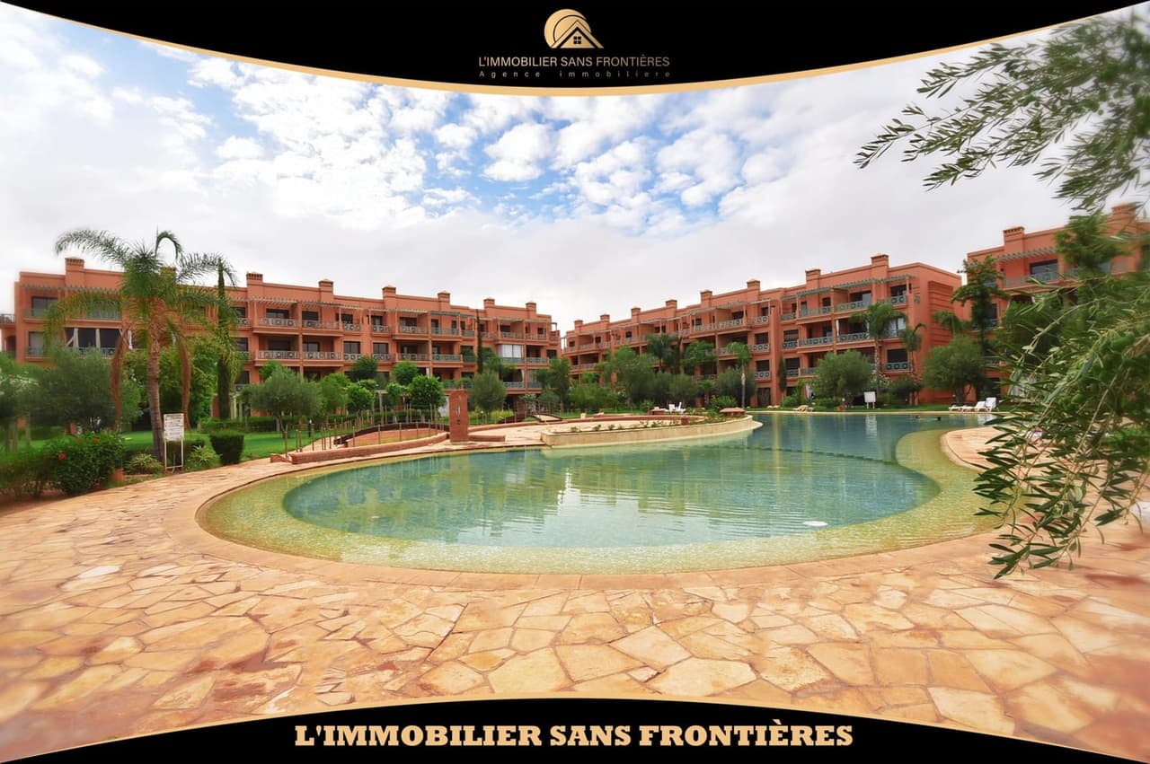 Appartamento arredato di 104 m² ad Agdal – Terrazza con vista sulla piscina, camino e residenza…