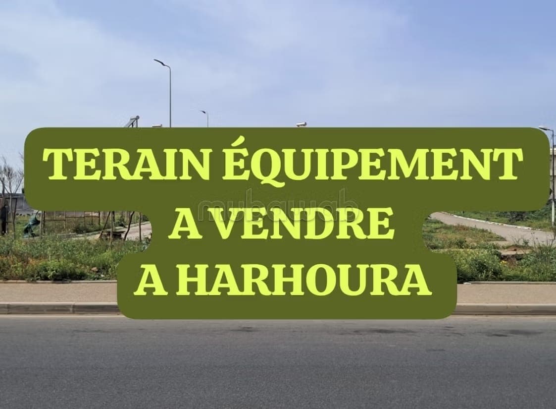 Terain de 14000 m2 équipement à vendre à Harhoura