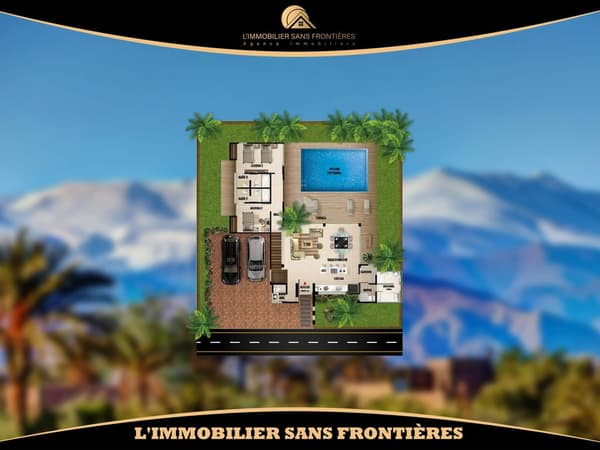 Terrain à Golf Akenza 1, Zone Villa + 401 m², Marrakech : à vendre