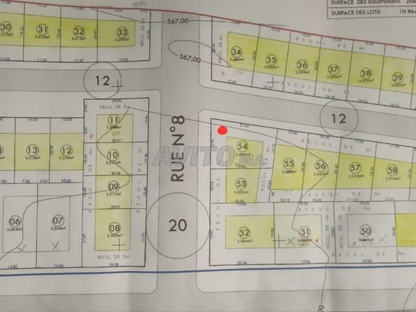 Bouwgrond te koop in de verkaveling Marjana Oujda